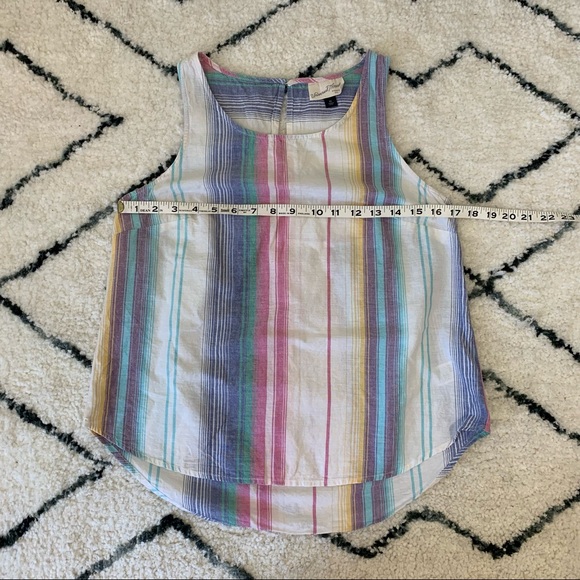 ✨5 FOR $25✨ Universal Thread Rainbow Stripe Crop Tank Top - Picture 5 of 6